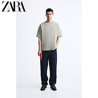 ZARA 特价精选 男装 单色基本款纹理短袖T恤 0761417 806