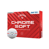 卡拉威(Callaway)【24年】高尔夫球三层四层球比赛球Chrome soft巡回赛级别 三层球 SOFT三线瞄准款