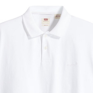 Levi's李维斯24夏季男士重磅棉纯色短袖POLO衫 白色 A6735-0000 S