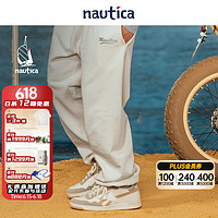 nautica white sail 白帆×JAPAN系列日系宽松中性休闲运动长裤JPKW3106 杏色8CA（231） S