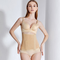 怀美二期腰腹平脂塑形衣女环吸塑身衣术后腰夹腰封束腰加压收腹带 肤色 XS
