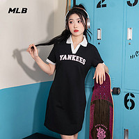 百亿补贴：MLB 美职棒(MLB)学院系列连衣裙女夏季撞色polo领休闲裙 3FOPV0143