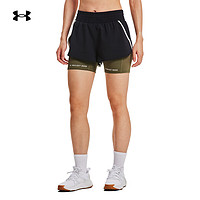 安德玛 德玛（UNDERARMOUR）夏季Project Rock强森女子梭织训练运动短裤1380188 黑色001 M