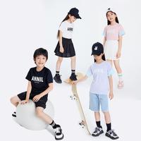 安奈儿 Annil【唯品独有】童装男女童速干T恤2024夏吸湿透气排汗亲子