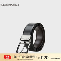 阿玛尼EMPORIO ARMANI【父亲节】EA男士休闲商务针扣腰带