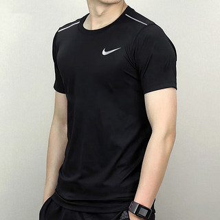 耐克（NIKE）T恤男士 24夏季运动服装速干衣跑步圆领半袖冰丝透气短袖 Dri-Fit快干/热推/ XL/180/96A