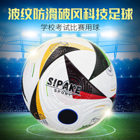 SIPAKESPORT 足球青少年儿童5号球2024欧洲杯PU防爆耐磨世界杯比赛训练专用 -5号球