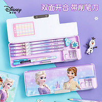 Disney 迪士尼 儿童文具盒双层女孩款小学生专用多功能男