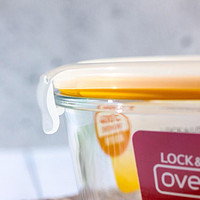 LOCK&LOCK 单件装微波炉专用耐热玻璃保鲜盒冰箱收纳盒饭盒
