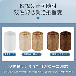 米良品家用过滤器自来水热水器洗衣机水龙头厨房淋浴花洒喷头前置净水器 过滤器一个（内置一个滤芯）