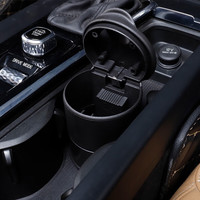 粤优 车载烟灰缸带LED夜灯 汽车用烟灰缸环保汽车烟灰车内烟灰缸 不带灯烟灰缸