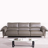 DeRUCCI 慕思 意式极简真皮沙发现代简约客厅北欧轻奢直排沙发小户型艾慕