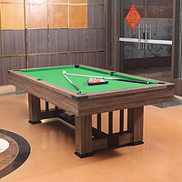 兰㭜 标准型台球桌成人美式黑八商用桌球台 7尺绿色