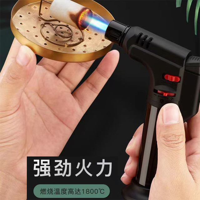 宜迈 家用充气喷枪高温小焊枪喷枪艾灸打火机防风艾柱点火神器烧烤燃气