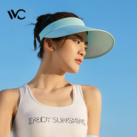 VVC遮阳帽夏季男女户外骑行百搭太阳帽女神帽防紫外线防晒帽空顶帽子 VVC女神帽(美芝版)天境蓝 可调节 VVC女神帽(美芝版) 天境蓝