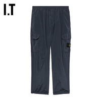 IT STONE ISLAND男装直筒工装长裤个性别致褶皱感休闲裤53101