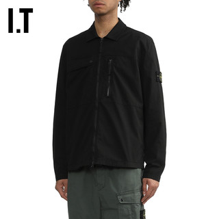IT STONE ISLAND男装长袖拉链衬衫潮酷有型翻领上衣510210MM