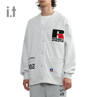 it RUSSELL ATHLETIC男装排扣卫衣休闲秋冬宽松外搭3068LXK