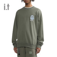 it fingercroxx男装圆领卫衣休闲秋冬简约时尚套头衫00292XL