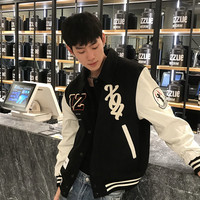 it izzue男装毛呢棒球夹克休闲冬季潮酷有型呢子外套7135F3L