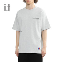 RUSSELL ATHLETIC 2106LXK 宽松圆领短袖T恤 灰色 S