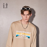 it UNDERGARDEN男装圆领卫衣秋冬简约休闲logo印花3249MA