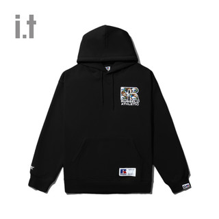 it RUSSELL X AAPER联名男装连帽卫衣休闲潮流宽松连帽衫9025LXH