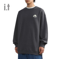 it BLOCKAIT款圆领卫衣秋冬上装休闲舒适宽松上衣00722XL