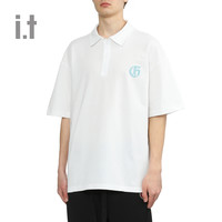 it GROUNDZERO男装纯色短袖polo衫2024夏季休闲基础款M007820