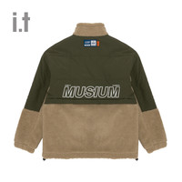 it MUSIUM DIV.男装夹克秋冬拼色立领摇粒绒外套70267XF