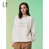 it MUSIUM DIV.装圆领卫衣秋冬潮流油画印花30483XJ