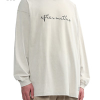 it Aftermaths男装长袖T恤休闲秋季文艺青年油画印花00871XL