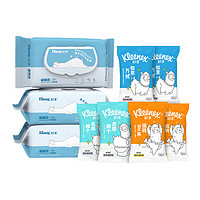 88VIP：Kleenex 舒洁 湿厕纸除菌液体厕纸80片x3包 7片x6包卫生湿巾家庭装便携装