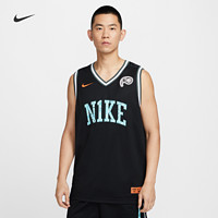 NIKE 耐克 官方DNA男子速干篮球球衣夏季新款印花透气条纹HF6136