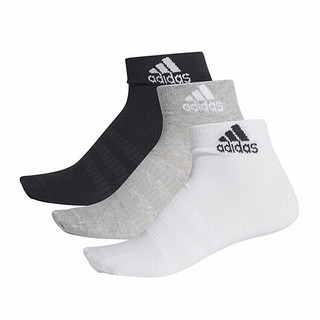 限尺码：adidas 阿迪达斯 三双装男袜女袜休闲舒适透气运动袜