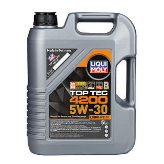 力魔（LIQUI MOLY） 德国发动机润滑油 顶技4200 合成机油5W-30  8973/3715/8972 5W-30  5L