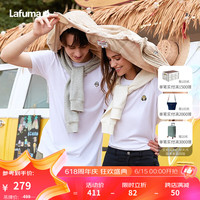 LAFUMA乐飞叶短袖T恤男 户外休闲logo胶囊系列圆领运动上衣 LMTS3BS36 日光白WT 180/100A（50）
