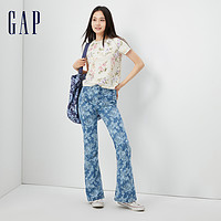 Gap 盖璞 女装春夏纯棉宽松短袖T恤休闲上衣798459