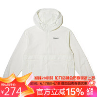 卡帕（Kappa）卡帕Kappa 复古运动防风衣夏女拼接开衫休闲连帽外套K0D42FJ05