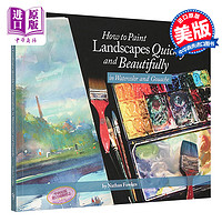 现货 How to Paint Landscapes 进口艺术 如何用水彩快速画出美丽风景画 水粉技法教程 绘画技巧