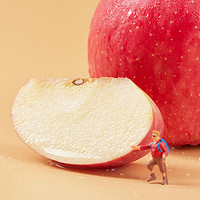 果果雨 延安苹果洛川红红富士5斤 苹果新鲜水果3/5/8斤直径75-89mm