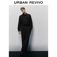 URBAN REVIVO UR2024春季新款男装小众设计感文艺范超宽松连身裤UMF640025