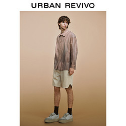 URBAN REVIVO UR2024夏季新款男时尚小众设计感复古印花纽扣夹克UML140026
