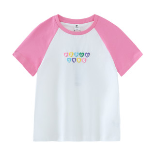 PEPCO 小猪班纳 童装2023夏装新款儿童圆领上衣中大童女童短袖T恤女孩潮