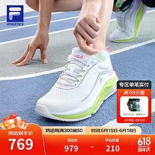 FILA 斐乐 女鞋玄豹鞋2代2024夏季跑步鞋 斐乐白-WT 38