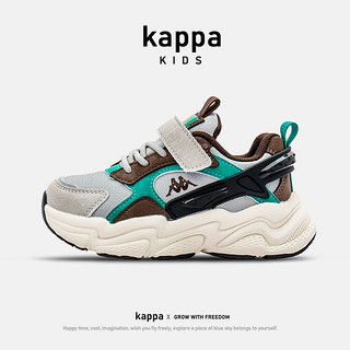Kappa Kids 卡帕童鞋2024春季新款女童运动鞋软底透气撞色儿童跑鞋ins百搭