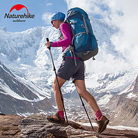 Naturehike NH挪客户外超轻碳纤维登山杖便携可伸缩外锁三节手杖徒步登山拐杖