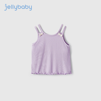 JELLYBABY【2024夏季】女童吊带背心外穿儿童薄款夏天衣服宝宝夏装上衣 紫色 100CM