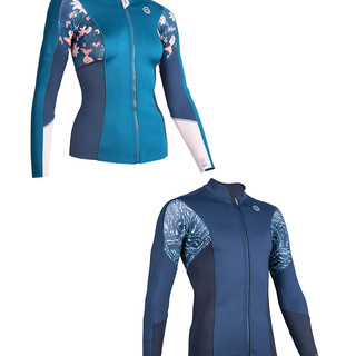 迪卡侬湿衣女潜水服男长袖泳衣冲浪服防晒水母衣浮潜长裤IVS3