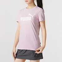 88VIP：PUMA 彪马 圆领短袖T恤女简约时尚透气运动休闲半袖上衣630563-60